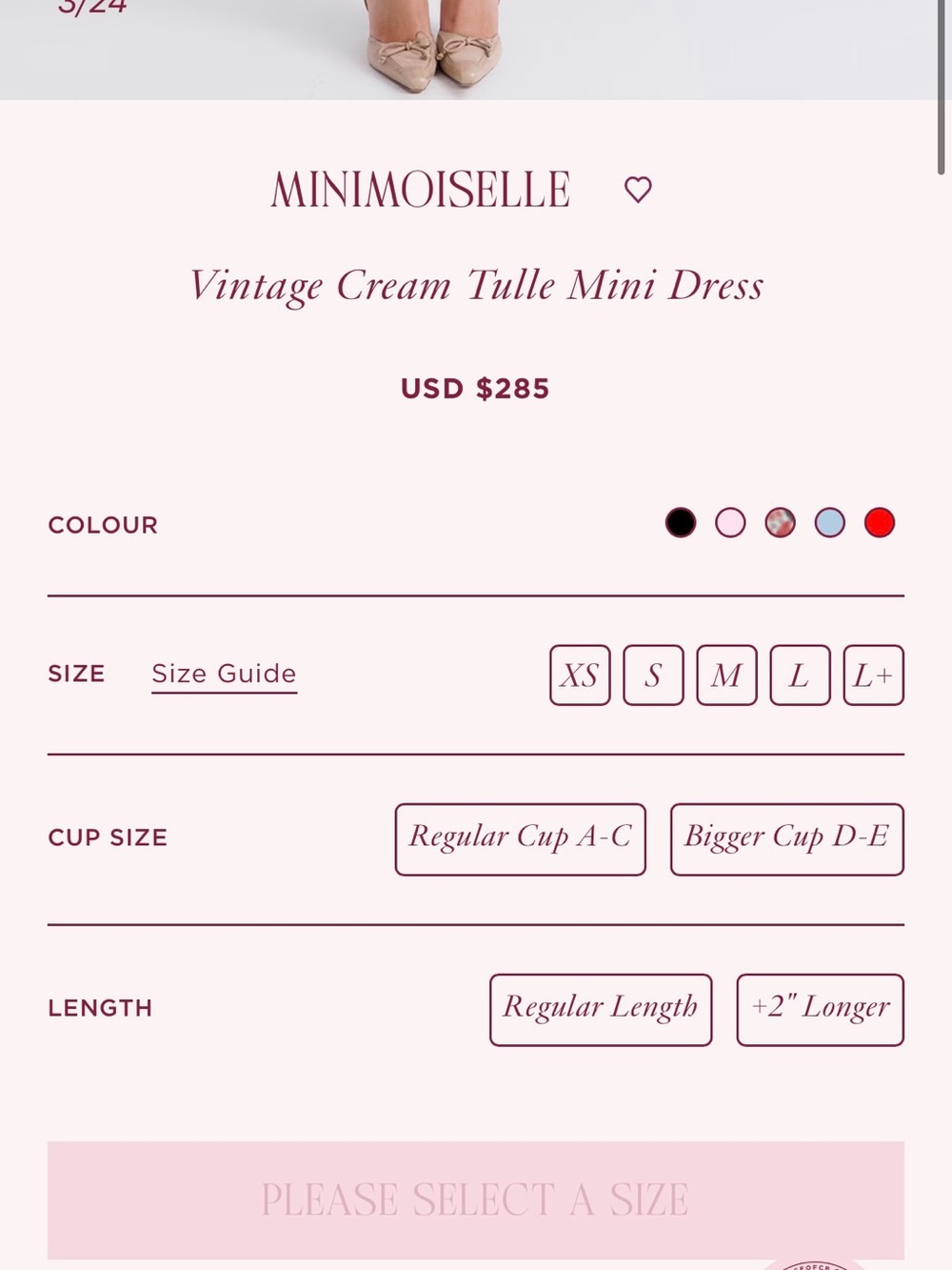 House of CB Minimoiselle Vintage Cream Tulle Mini Dress - Picture 4 of 11